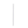 Black Straight 8mm Plastic Straw With Wrap