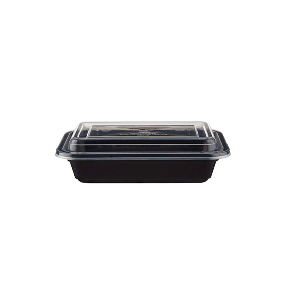 Rectangular Black Base Container 12OZ + LID