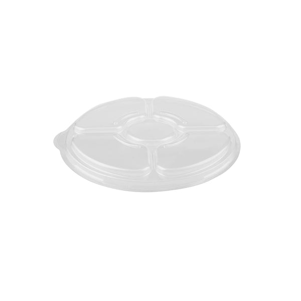 5 Compartment clear container with lid Lid 50 Pieces - Hotpack Global