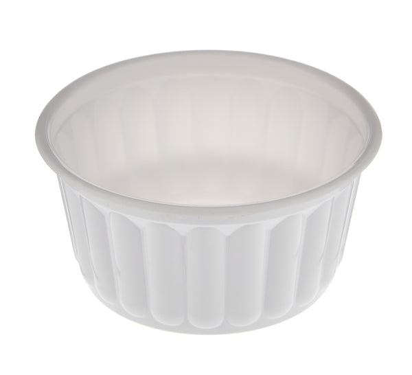 PP Corrugated White Bowl