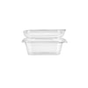 Hinged Square Deli Clear Pet Container