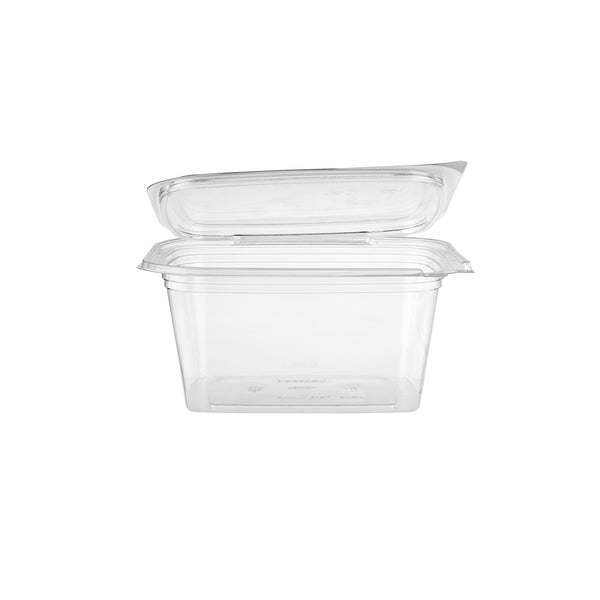 Hinged Square Deli Clear Pet Container
