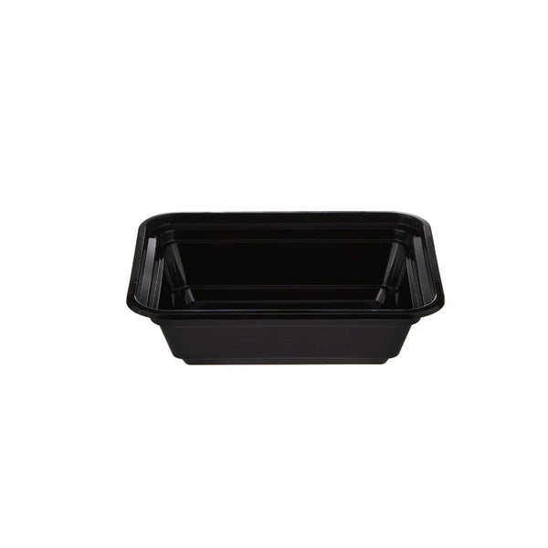 Rectangular Black Base Container 12OZ + LID