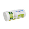 White Dust Bin Bag Roll 45*55 cm-30 Roll - hotpack.bh