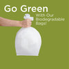 White Dust Bin Bag Roll 45*55 cm-30 Roll - hotpack.bh