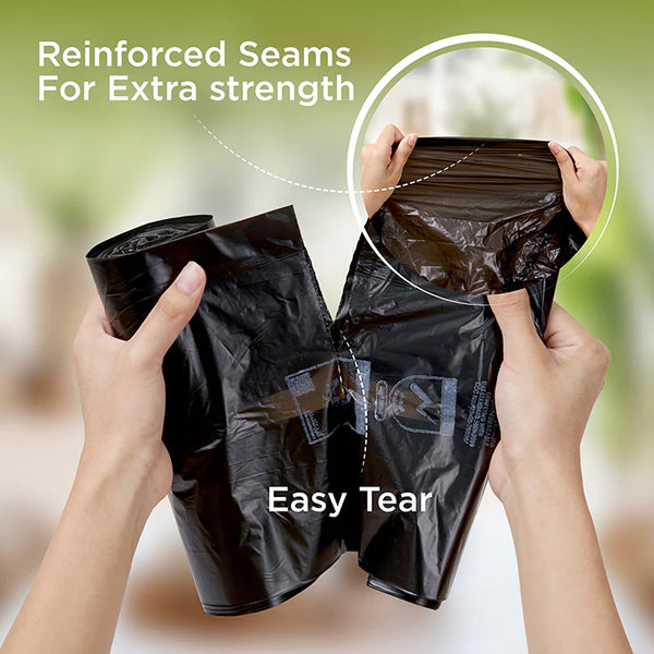 Black Heavy Duty Garbage Bag Roll