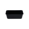 500 Pieces Microwave Plastic Black Rectangle Container 750ML + LID