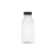 Plastic Square Bottle with Black Cap