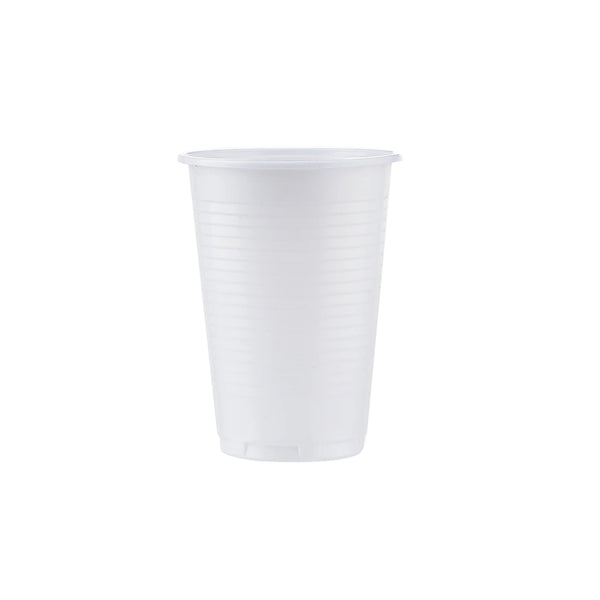 White Plastic Cup-1000 Pieces - hotpack.bh