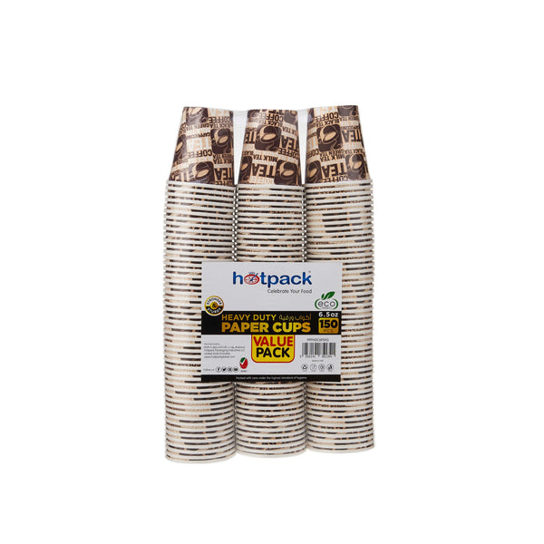 Heavy Duty Paper Cup Offer Pack 150 Pieces