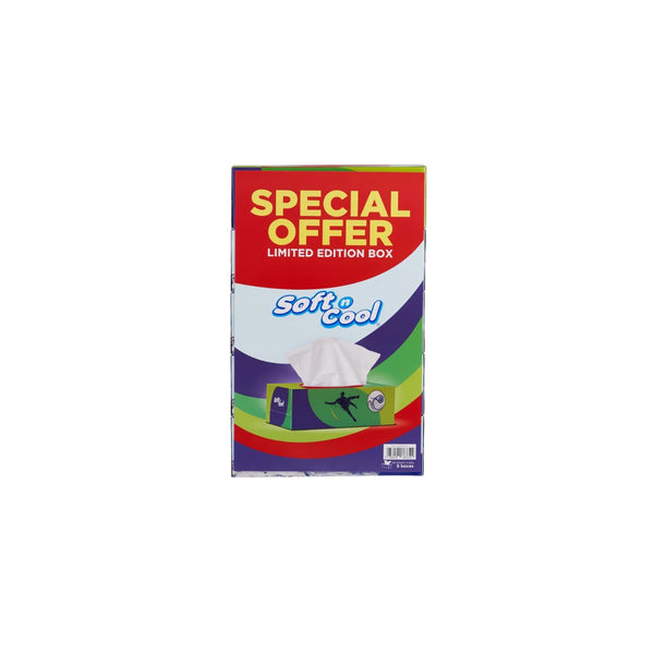 Soft n Cool World Cup Edition Facial Tissues | 130 Sheets x 2 Ply | 30 Boxes