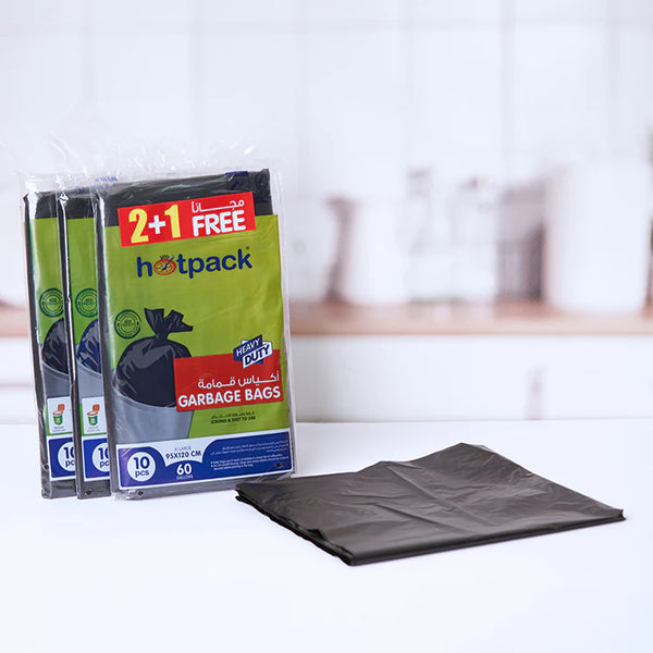 2+1 Offer Garbage Bag 95 x 120 cm | 10 Pieces x 3 Packets
