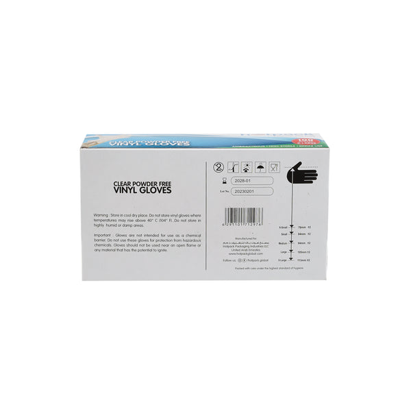Hotpack Powder Free Vinyl Gloves