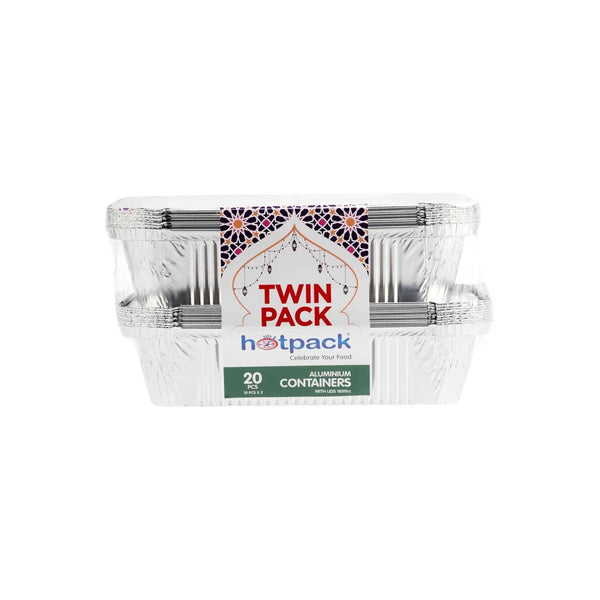 Aluminium Twin Pack Food Storage Container 1850 cc