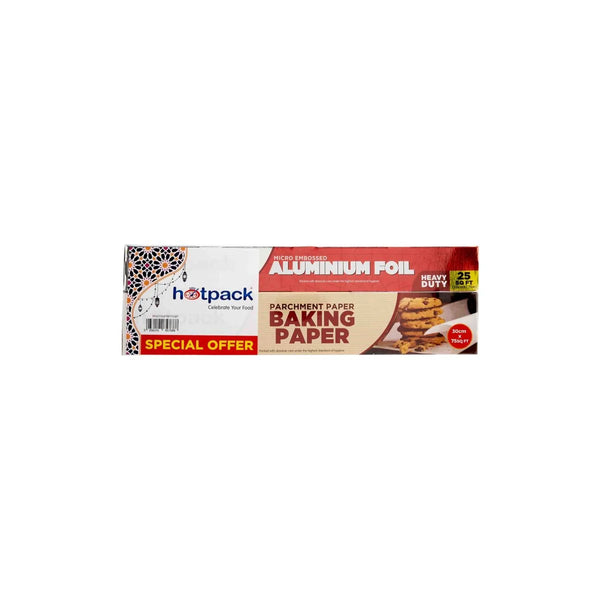 Baking Paper (parchment paper)+ Aluminium Foil Combo