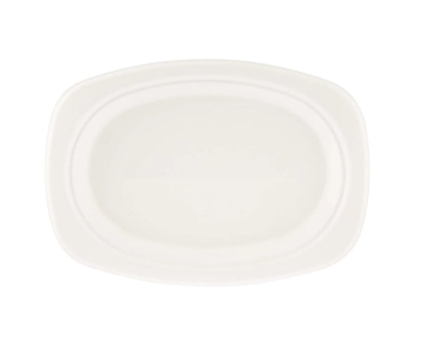 Bio-Degradable Oval Plate 9x6 Inch