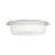 Clear PET Hinged Oval Salad Container 16 Oz