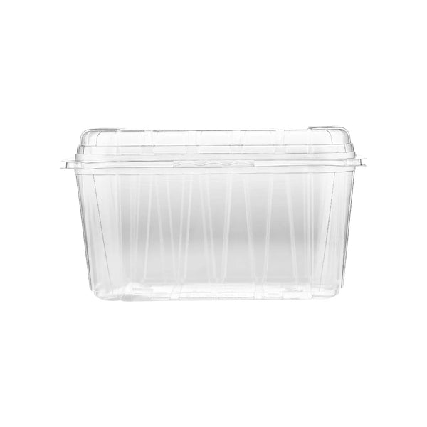 Clear PET Veg/Fruit Punnet Hinged Container