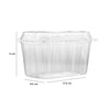 Clear PET Veg/Fruit Punnet Hinged Container
