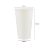 White Heavy Duty Single Wall Paper Cups
