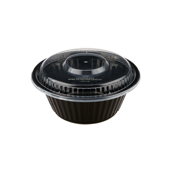 Black Base Heavy Duty Round Container 25 Oz 300 Pieces
