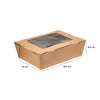 Kraft PE Lunch Box with Window