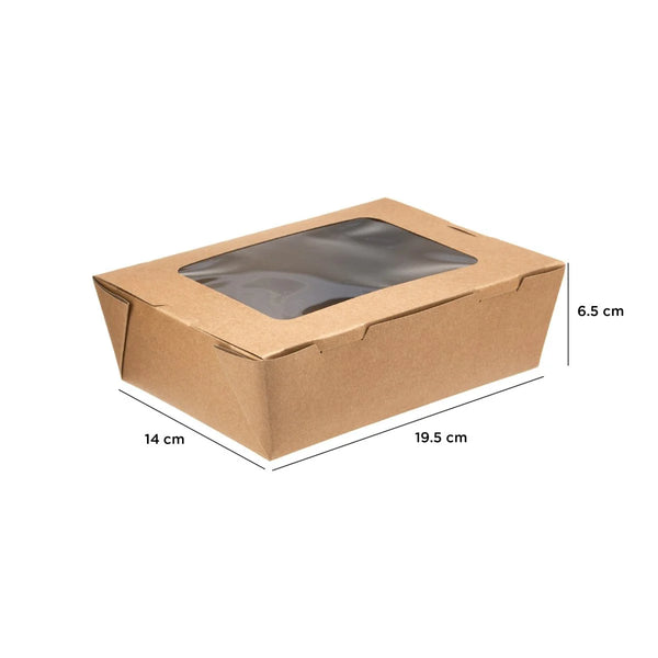 Kraft PE Lunch Box with Window