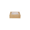 Kraft Square Salad Box with Window