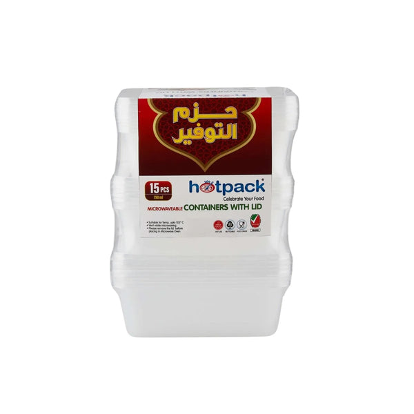 Offer Pack Clear Microwaveable Container