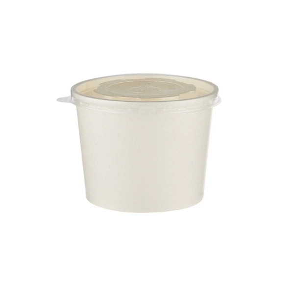 Paper Soup Bowl White