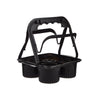 PLASTIC CUP CARRIER-BLACK- FOR 4 CUPS