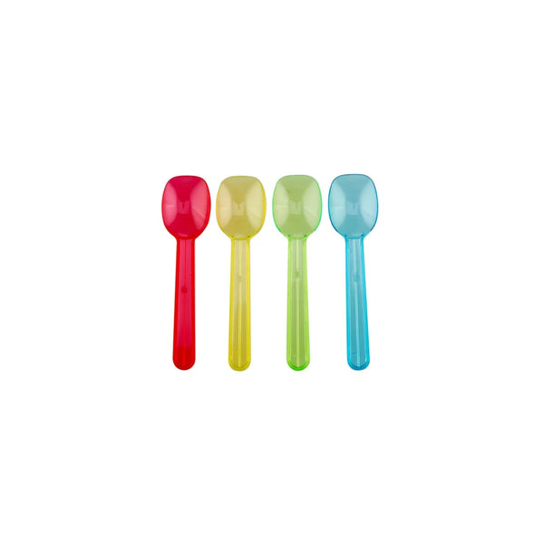 Mixed Color Plastic Ice Cream Spoon Small-8.2 Cm