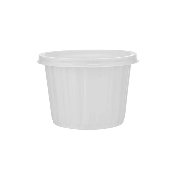 PP Corrugated White Bowl