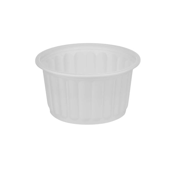 PP Corrugated White Bowl