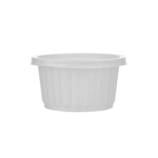 PP Corrugated White Bowl