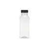 Plastic Square Bottle with Black Cap - hotpack.bh