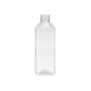 Plastic Square Bottle with Black Cap - hotpack.bh