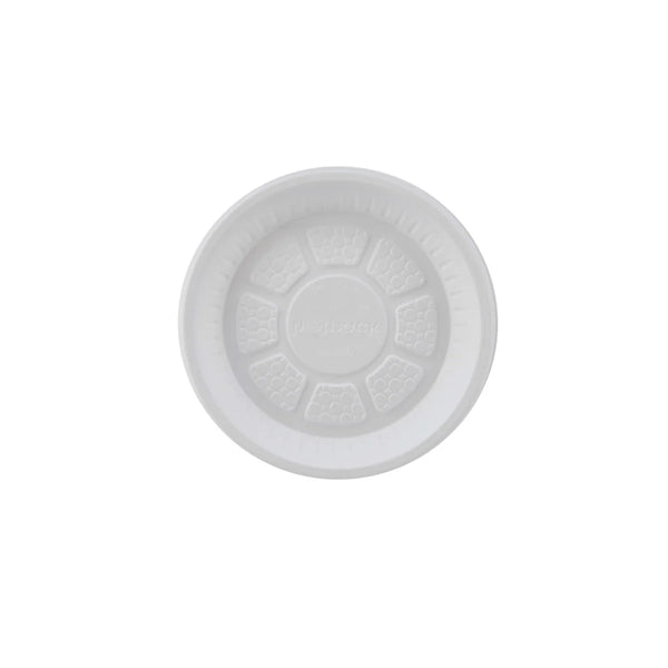 Round Plastic Plate White 7 Inch
