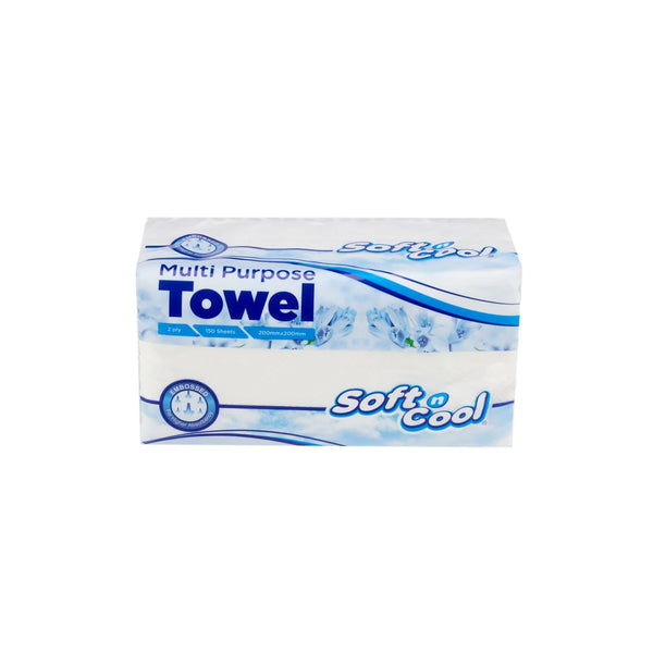 Soft n Cool Multi Purpose Paper Towel 150 Sheets x 2 ply