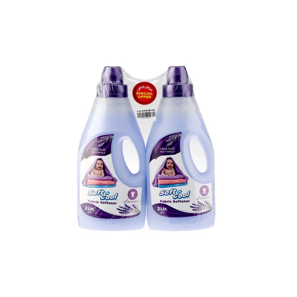 Twin Pack Soft N Cool Fabric Softner Lavender 2x2 Litres