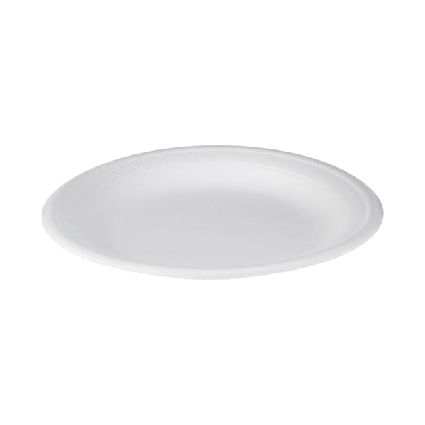 White Round Foam Plate 10 Inch
