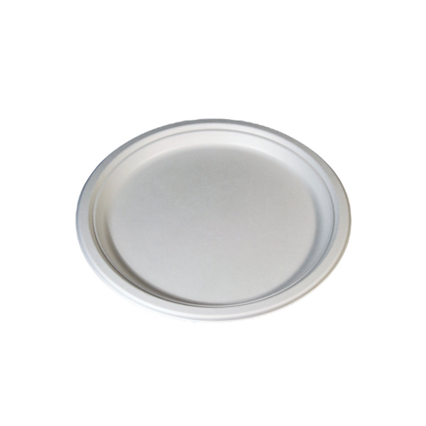 500 Pieces Biodegradable Pulp Plate 9 Inch - hotpack.bh