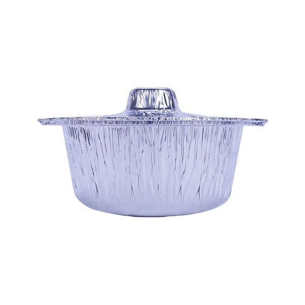 100 Pieces Aluminum POT Container With Hood - 25 cm