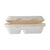 Bio Degradable Lunch Box In 2 Compartment-500 Pieces