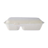 Bio Degradable Lunch Box In 2 Compartment-500 Pieces
