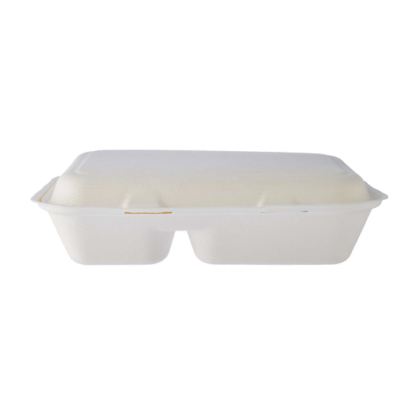 Bio Degradable Lunch Box In 2 Compartment-500 Pieces