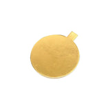 100 Pieces Round Cake Board  With Handle, Gold - 10 cm
