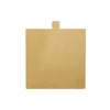 Hotpack | Square Cake Board With Handle, Gold-12x12 Cm | 100Pieces - Hotpack Bahrain