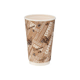 16 Oz Printed Double Wall Paper Cups
