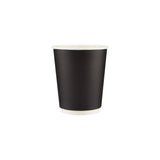 500 Pieces 8 Oz Black Double Wall Paper Cups
